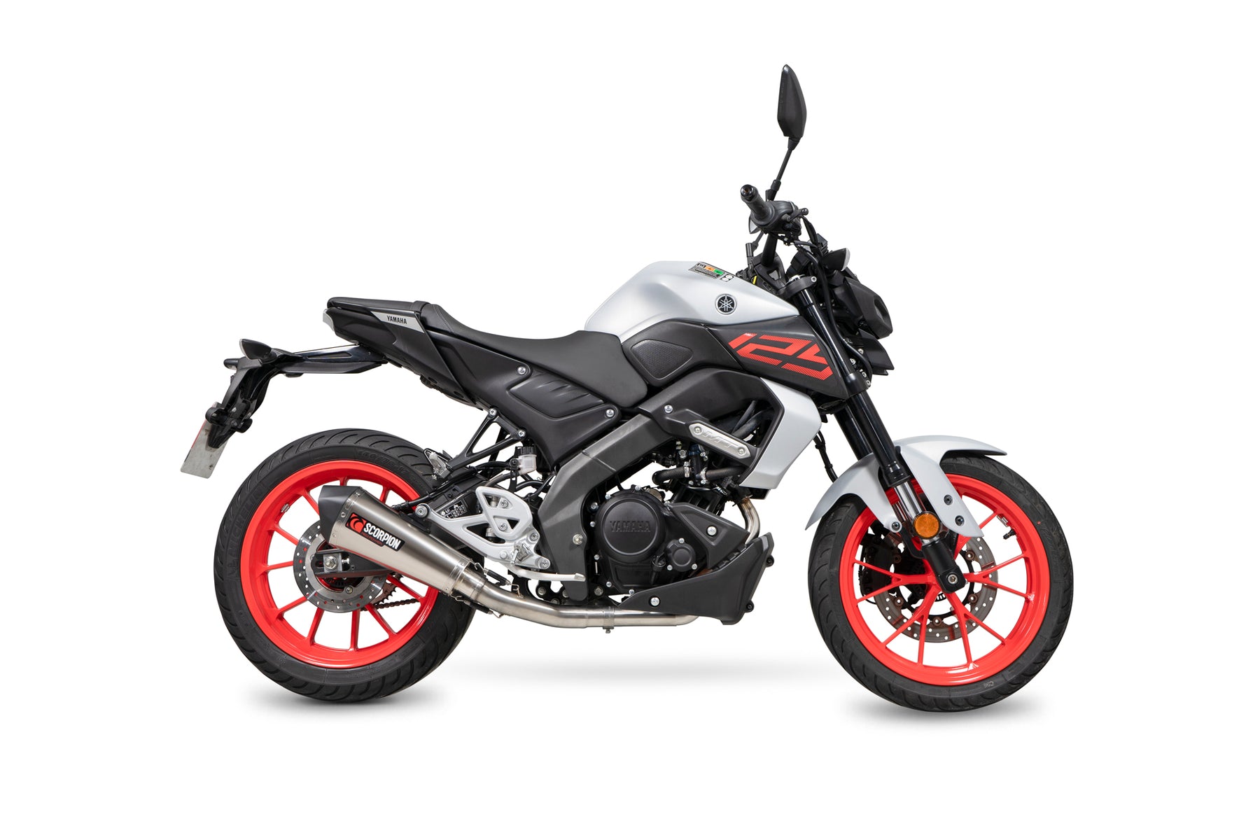 Yamaha MT-125 Euro 5 (2021–2024) Scorpion Exhaust Serket Taper Full System - Titanium
