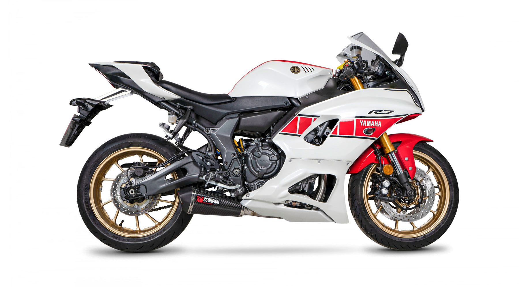 Yamaha YZF R7 (2021–2025) Scorpion Exhaust Serket Taper Full System - Carbon Fibre