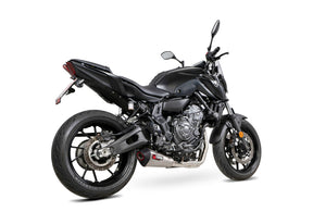 Yamaha MT-07 (2022–2024) Scorpion Exhaust Serket Taper Full System - Brushed Stainless