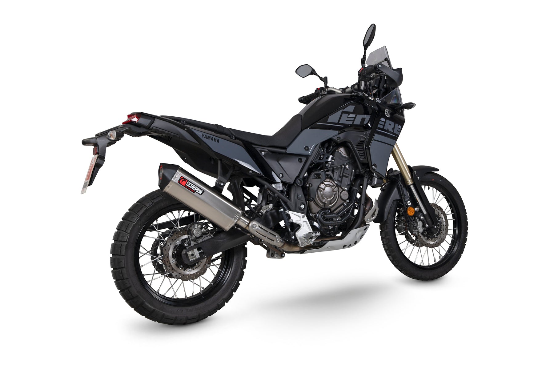 Yamaha Ténéré 700 (2021–2025) Scorpion Exhaust Serket Parallel Slip-on - Titanium