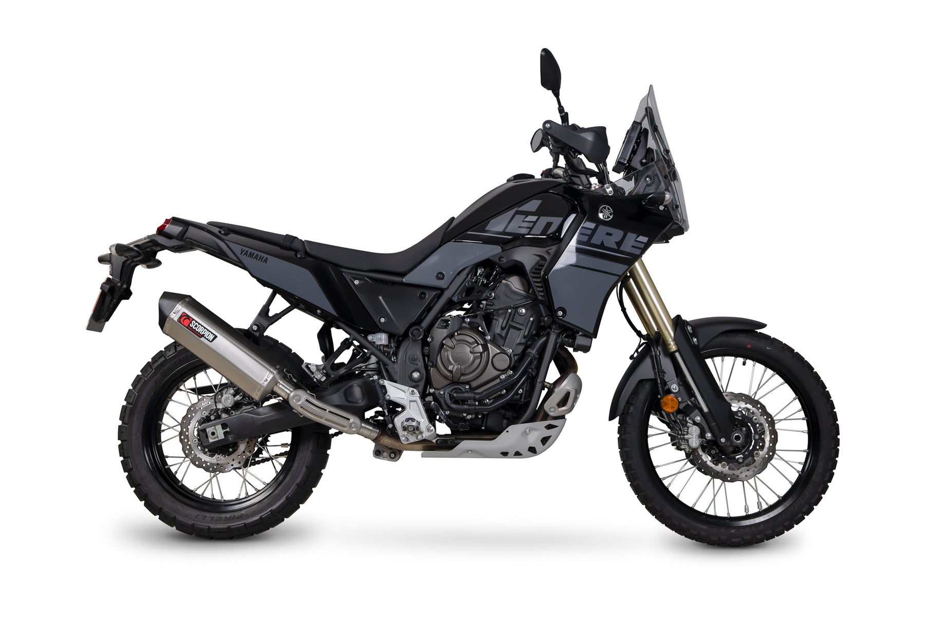 Yamaha Ténéré 700 (2021–2025) Scorpion Exhaust Serket Parallel Slip-on - Titanium