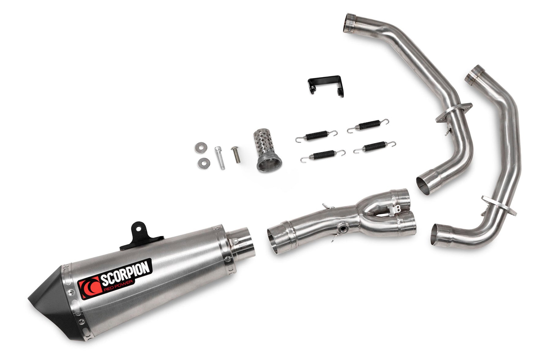 Yamaha XSR 700 (2021–2023) Scorpion Exhaust Serket Taper Full System - Brushed Stainless