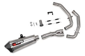 Yamaha XSR 700 (2021–2023) Scorpion Exhaust Serket Taper Full System - Brushed Stainless