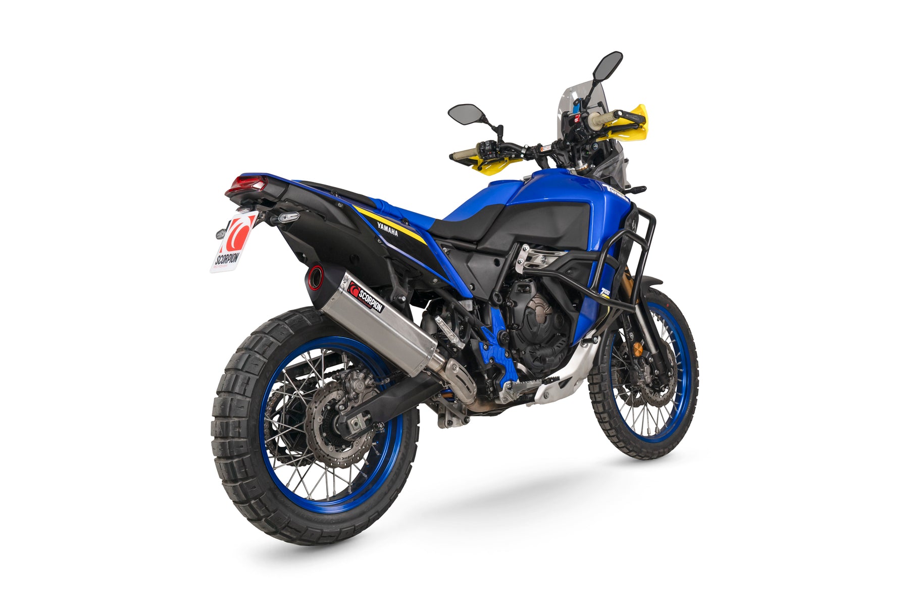 Yamaha Ténéré 700 World Raid (2022–2025) Scorpion Exhaust Serket Parallel Slip-on - Brushed Stainless