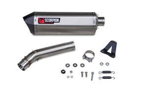 Yamaha Ténéré 700 World Raid (2022–2025) Scorpion Exhaust Serket Parallel Slip-on - Brushed Stainless