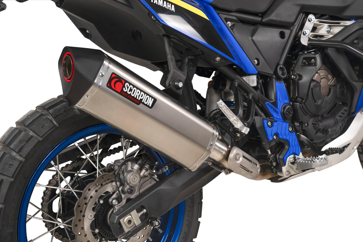 Yamaha Ténéré 700 World Raid (2022–2025) Scorpion Exhaust Serket Parallel Slip-on - Titanium