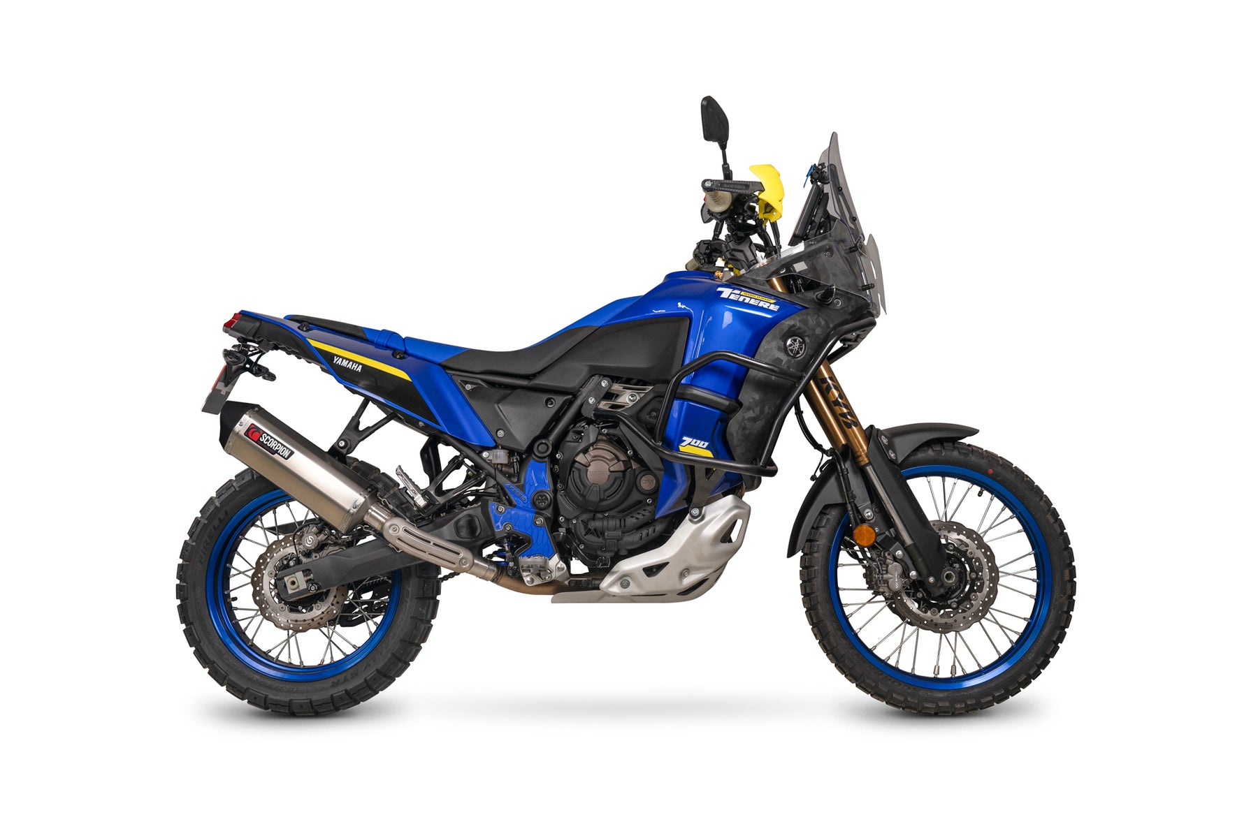 Yamaha Ténéré 700 World Raid (2022–2025) Scorpion Exhaust Serket Parallel Slip-on - Titanium