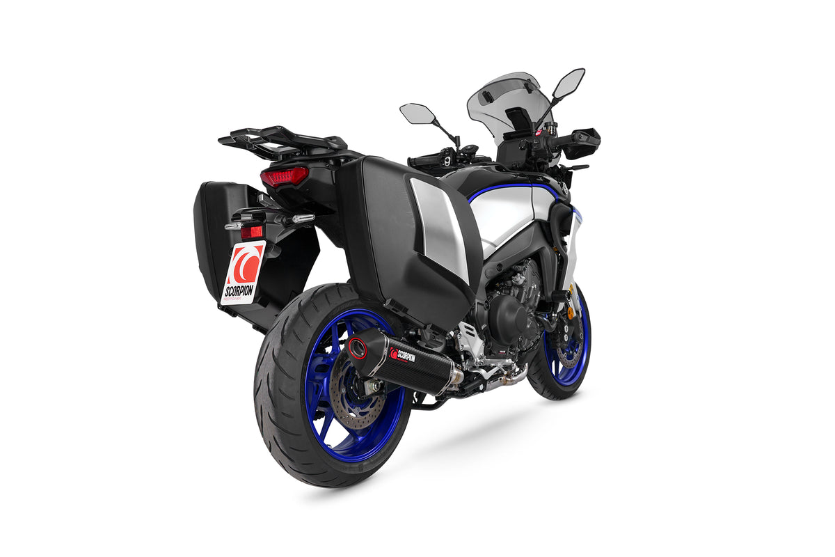 Yamaha Tracer 9 inc GT/GT+ (2021–2024) Scorpion Exhaust Serket Parallel Full System - Carbon Fibre