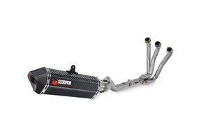 Yamaha Tracer 9 inc GT/GT+ (2021–2024) Scorpion Exhaust Serket Parallel Full System - Carbon Fibre