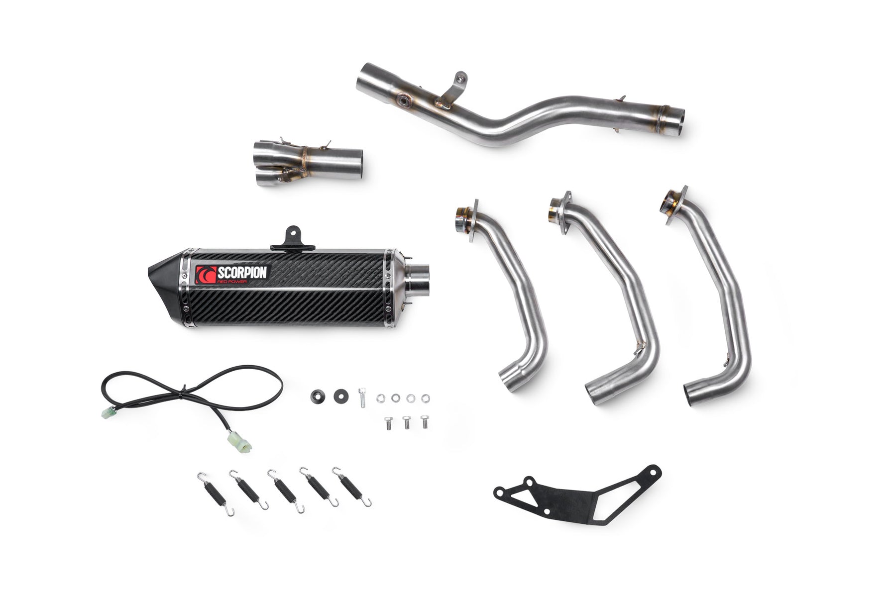 Yamaha Tracer 9 inc GT/GT+ (2021–2024) Scorpion Exhaust Serket Parallel Full System - Carbon Fibre