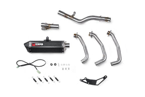 Yamaha Tracer 9 inc GT/GT+ (2021–2024) Scorpion Exhaust Serket Parallel Full System - Carbon Fibre