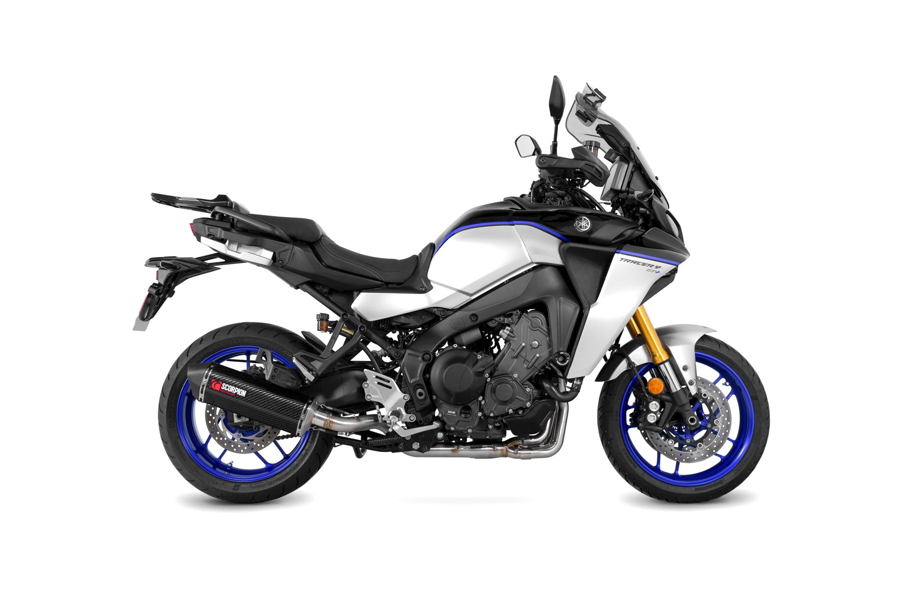 Yamaha Tracer 9 inc GT/GT+ (2021–2024) Scorpion Exhaust Serket Parallel Full System - Carbon Fibre