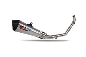 Yamaha YZF R125 Euro 5 (2024–2025) Scorpion Exhaust Serket Taper Full System - Brushed Stainless