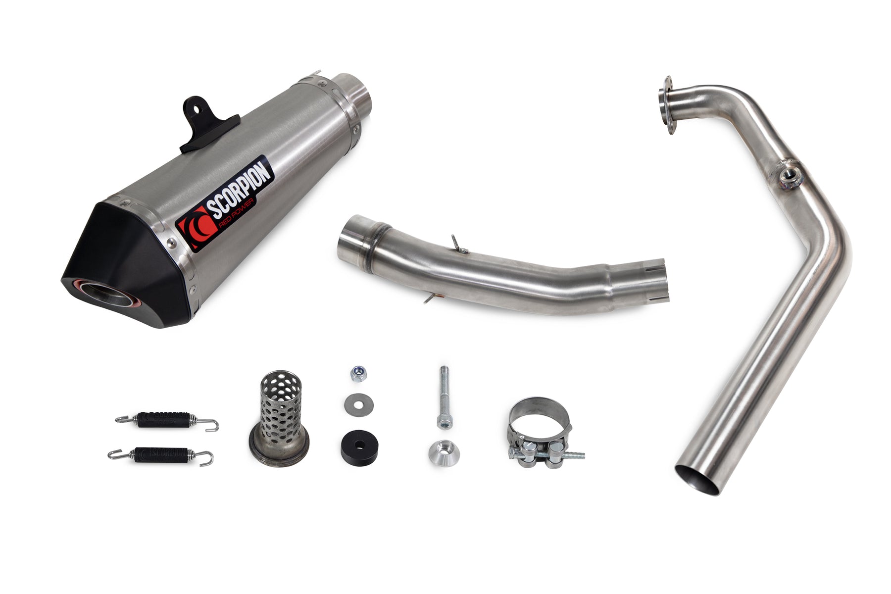 Yamaha YZF R125 Euro 5 (2024–2025) Scorpion Exhaust Serket Taper Full System - Brushed Stainless