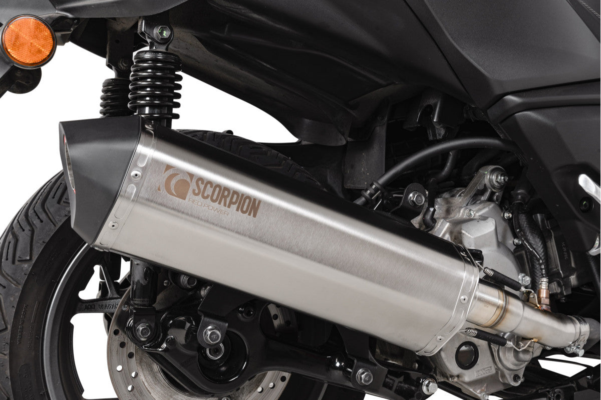 Yamaha XMAX 300 (2021 - 2024) SCORPION Performance Exhaust - Brushed Stainless