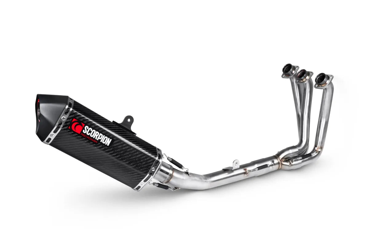 Yamaha XSR 900 GP (2024-2026) SCORPION Exhaust Serket Full System – Carbon Fibre