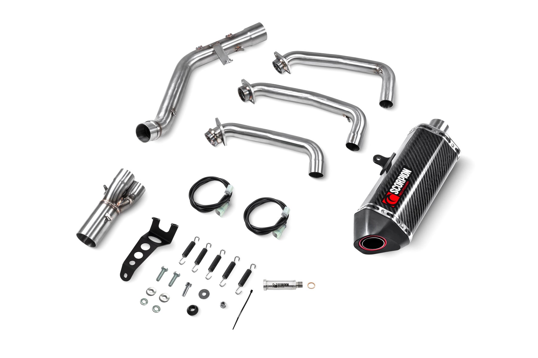 Yamaha XSR 900 Euro 5 (2024–2025) Scorpion Exhaust Serket Full System - Carbon Fibre