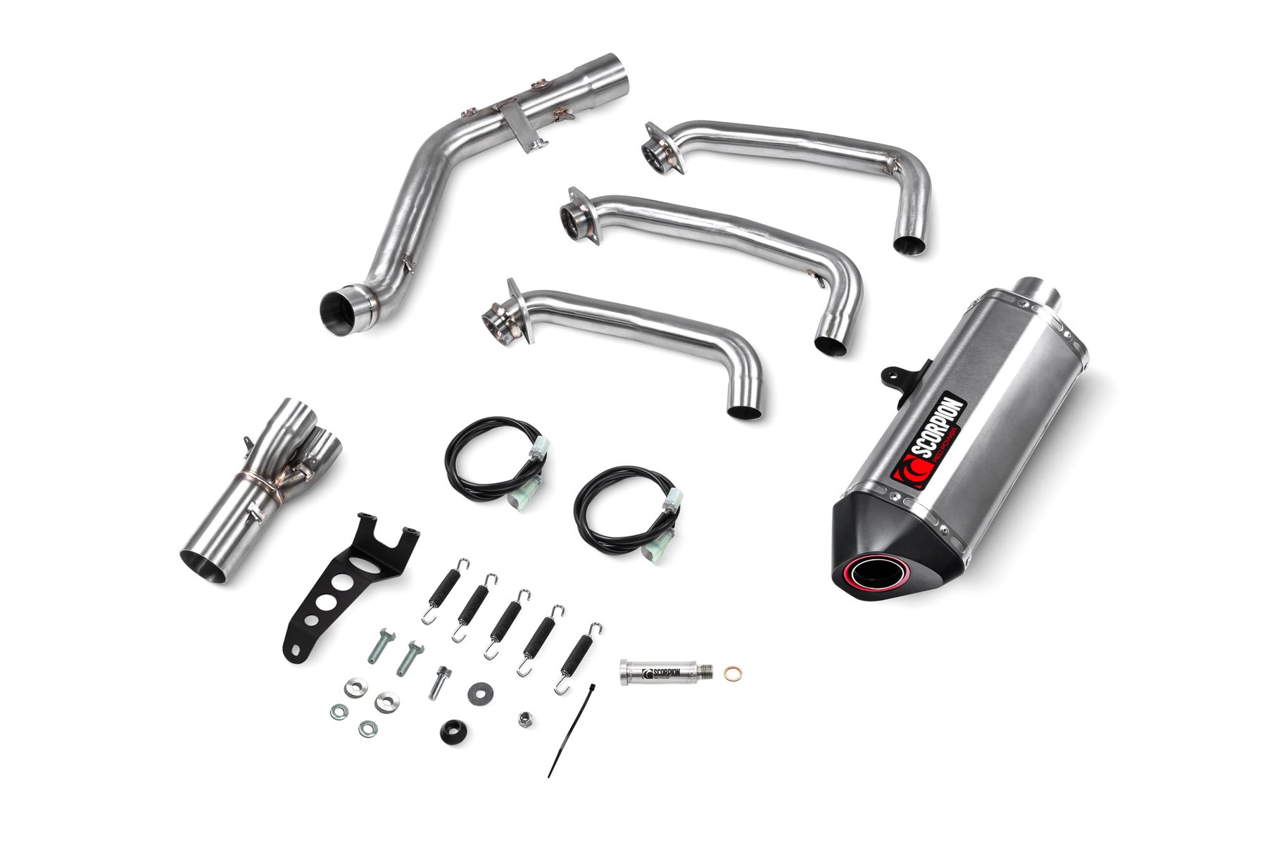Yamaha XSR 900 Euro 5 (2024–2025) Scorpion Exhaust Serket Full System - Brushed Stainless