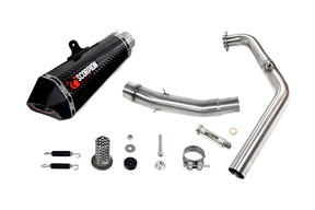 Yamaha MT-125 Euro 5+ (2024-2026) SCORPION Exhaust Serket Taper Full System – Carbon Fibre