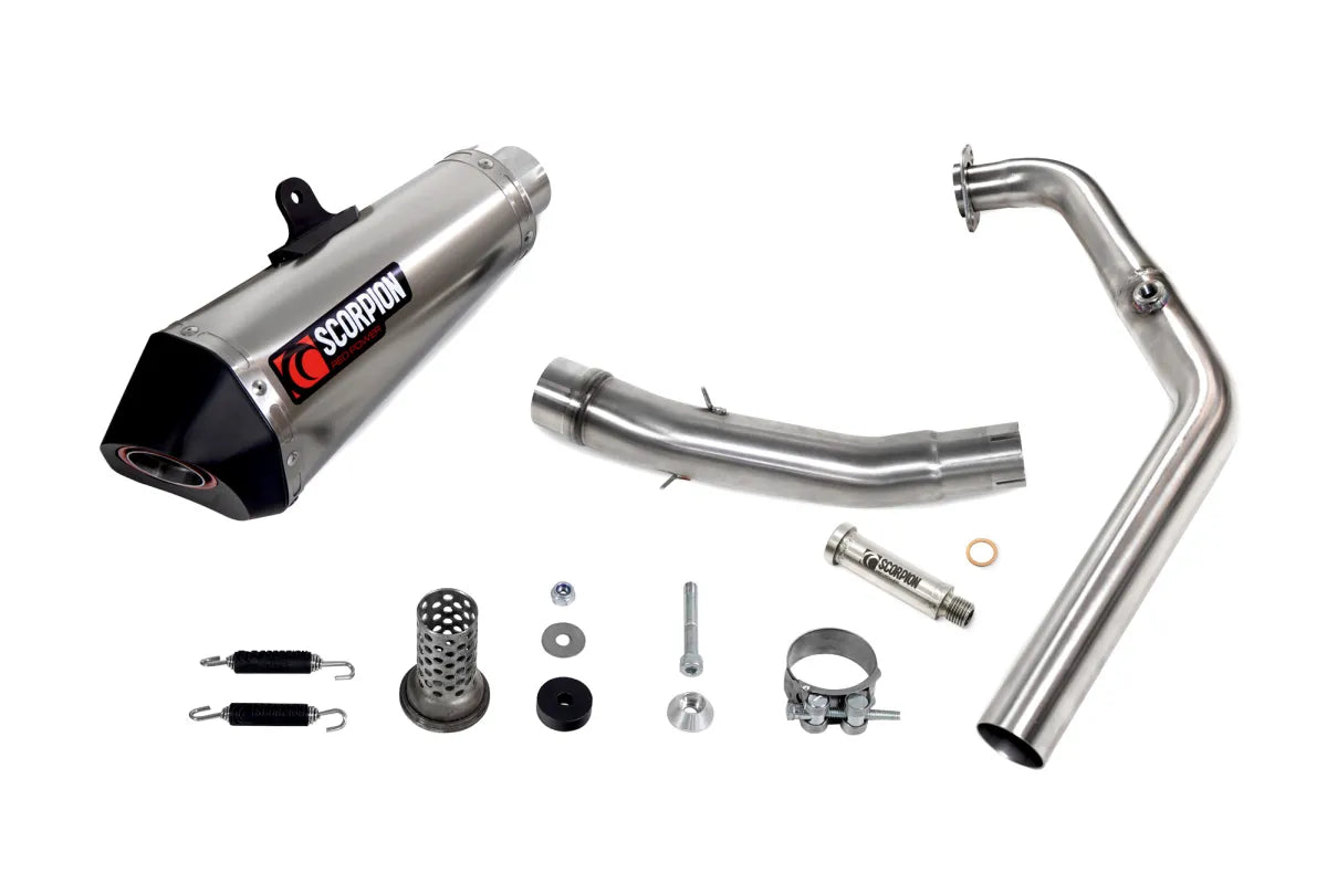 Yamaha MT-125 Euro 5+ (2024-2026) SCORPION Exhaust Serket Taper Full System – Titanium