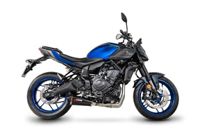 Yamaha MT-07 Euro 5 (2024–2025) Scorpion Exhaust Serket Taper Full System - Carbon Fibre