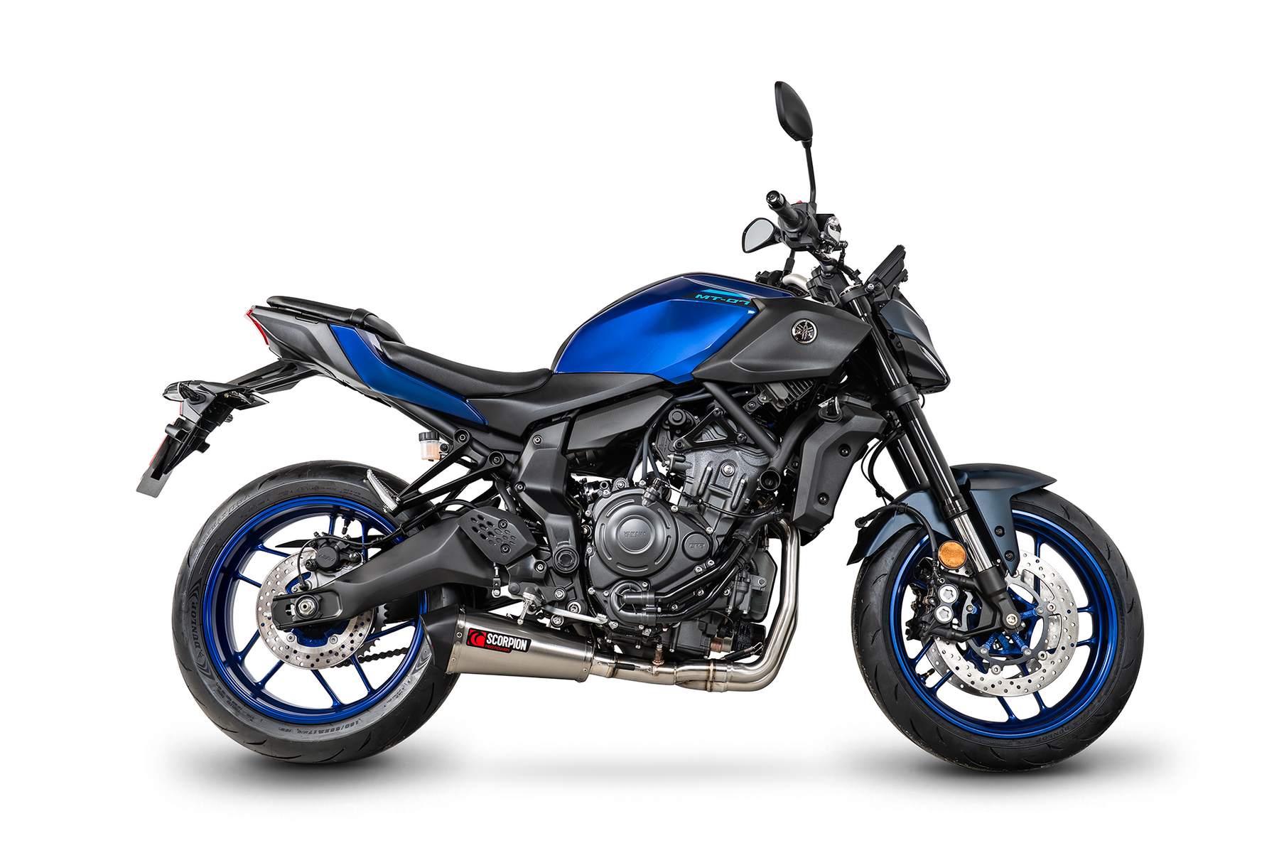 Yamaha MT-07 Euro 5 (2024–2025) Scorpion Exhaust Serket Taper Full System - Brushed Stainless
