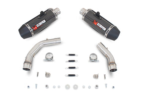 Yamaha YZF R1 (2009–2014) Scorpion Exhaust Serket Parallel Slip-on Pair - Carbon Fibre