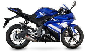 Yamaha YZF R125 (2008–2013) Scorpion Exhaust Serket Taper Full System - Brushed Stainless