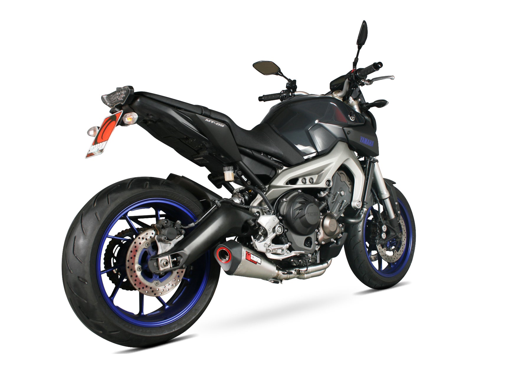 Yamaha MT-09 (2013–2020) Scorpion Exhaust Serket Taper Slip-on - Brushed Stainless