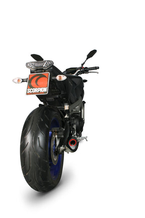 Yamaha MT-09 (2013–2020) Scorpion Exhaust Serket Taper Slip-on - Brushed Stainless