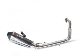 Yamaha YZF R125 (2014–2018) Scorpion Exhaust Serket Taper Full System - Carbon Fibre