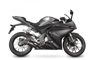 Yamaha YZF R125 (2014–2018) Scorpion Exhaust Serket Taper Full System - Carbon Fibre