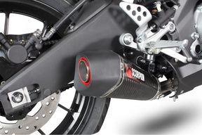 Yamaha YZF R125 (2014–2018) Scorpion Exhaust Serket Taper Full System - Carbon Fibre
