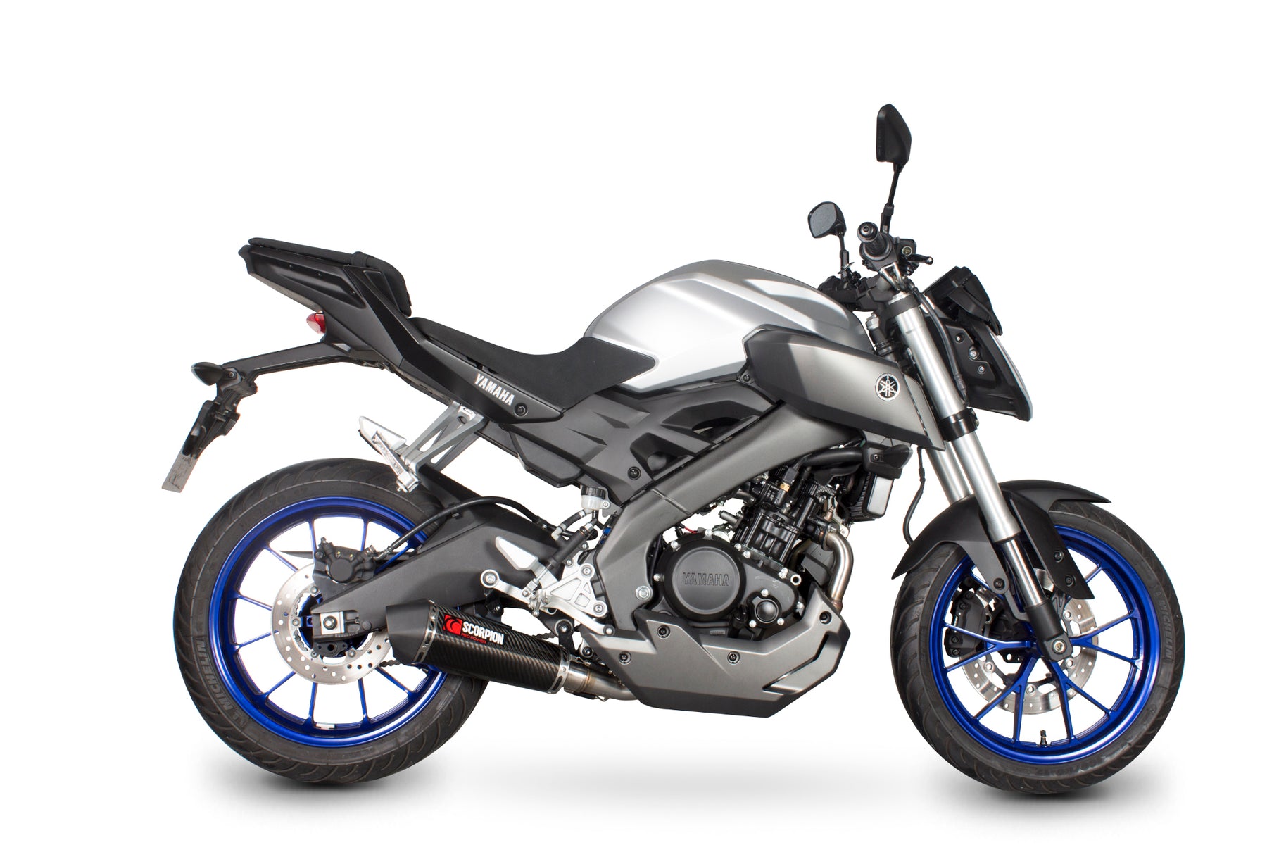Yamaha MT-125 (2014–2019) Scorpion Exhaust Serket Taper Full System - Carbon Fibre