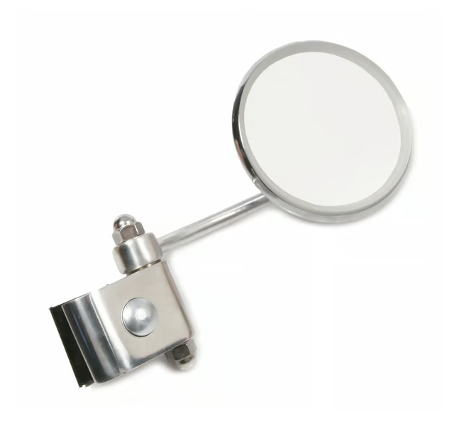 Vespa Lambretta Scooter Royal Alloy Scomadi Stadium Legshield Mirror Folding Type Round - Right Hand