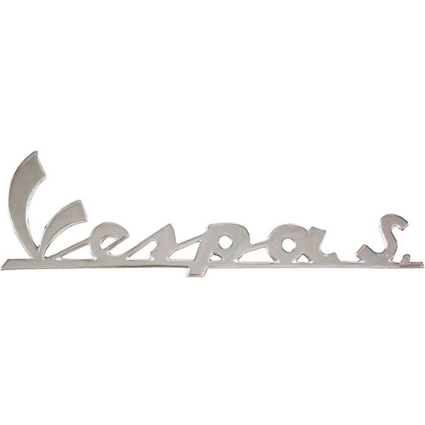 Vespa S Legshield Badge - Old Scroll Type