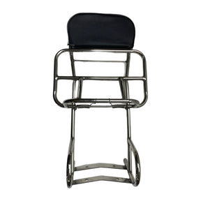 Royal Alloy GP 2 in 1 Backrest & Fold Down Carrier - Polished Stainless Steel