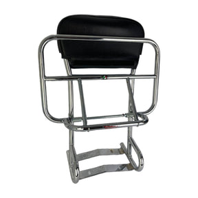 Royal Alloy GP GT TG Scomadi TL 2 in 1 Backrest & Fold Down Carrier - Chrome Cuppini