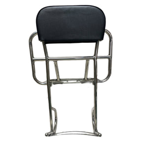 Royal Alloy TG 2 in 1 Backrest & Fold Down Carrier - Polished Stainless Steel