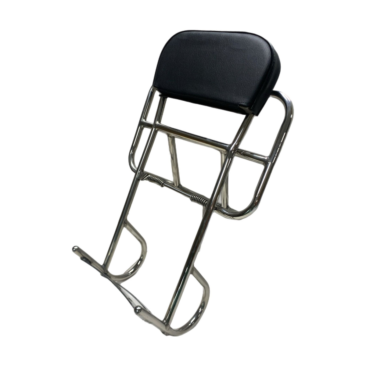 Royal Alloy TG 2 in 1 Backrest & Fold Down Carrier - Polished Stainless Steel