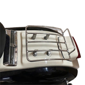 Royal Alloy TG 125-300cc Rear Sprint Rack Curved - Polished Stainless Steel