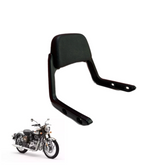 Royal Enfield Classic Reborn 350cc Backrest & PIllion Pad - Black