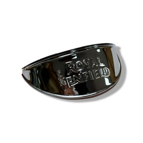 Royal Enfield Classic 350 500 Embossed Logo Headlight Peak - Chrome