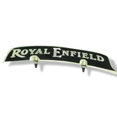 Royal Enfield Front Mudguard Number Plate - Chrome & Black