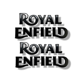 Royal Enfield Fuel Tank Monogram Set - Black