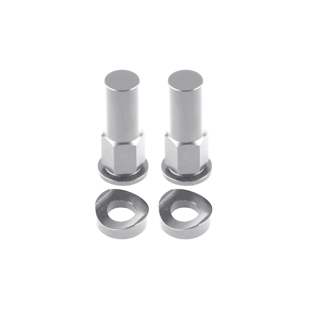 Bike It Rim Lock Nut Kit Silver Motocross MX