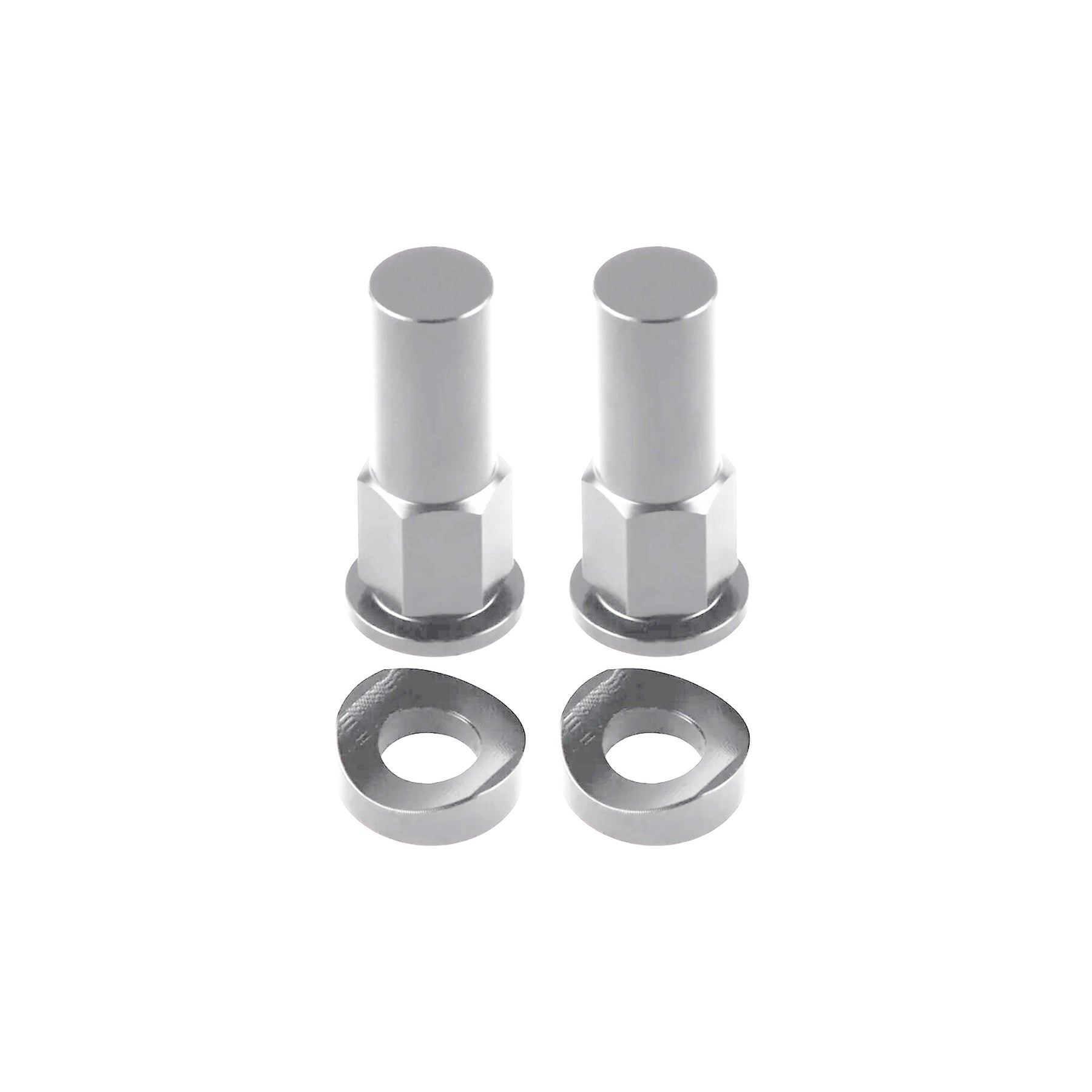 Bike It Rim Lock Nut Kit Silver Motocross MX