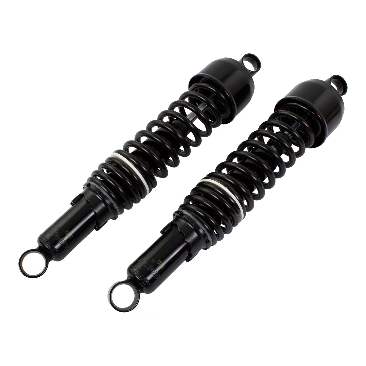 Bike It 365mm Eye-to-Eye Black Twin Shock Absorbers Universal Pair