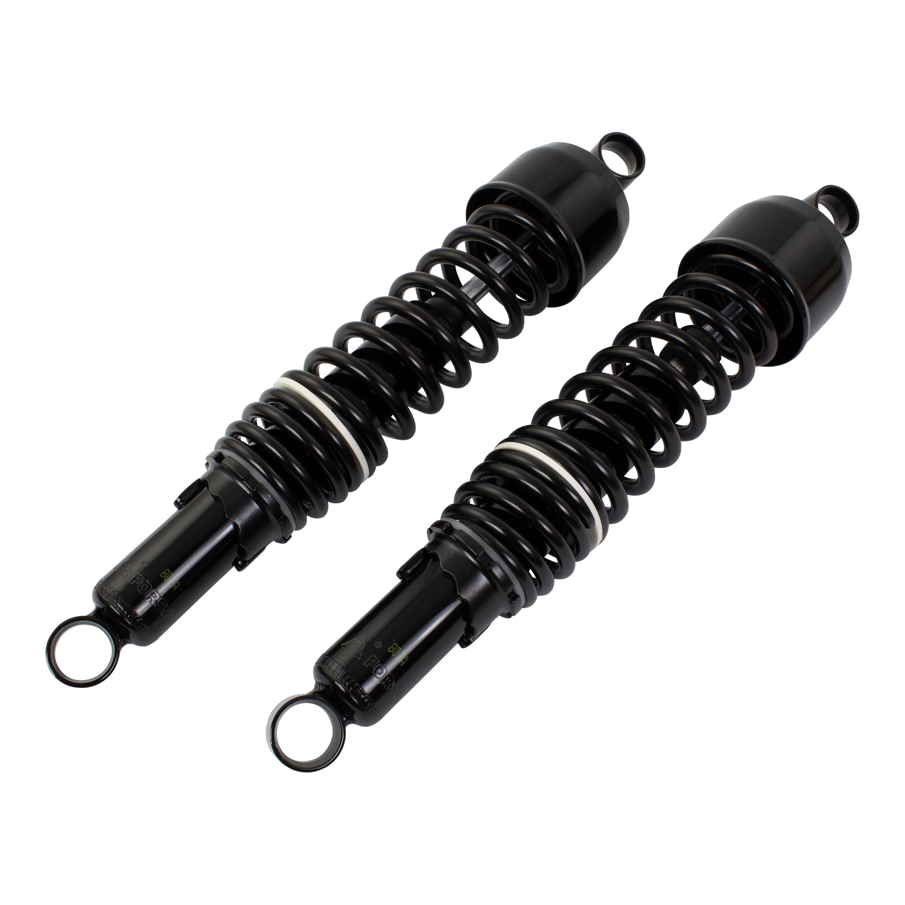 Bike It 365mm Eye-to-Eye Black Twin Shock Absorbers Universal Pair