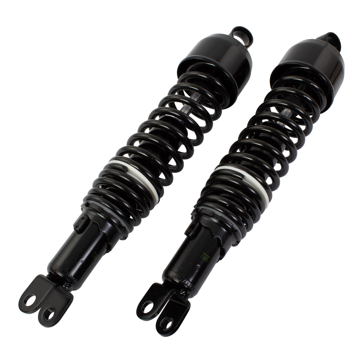 Bike It 365mm Eye-to-Fork Black Twin Shock Absorbers Universal Fit